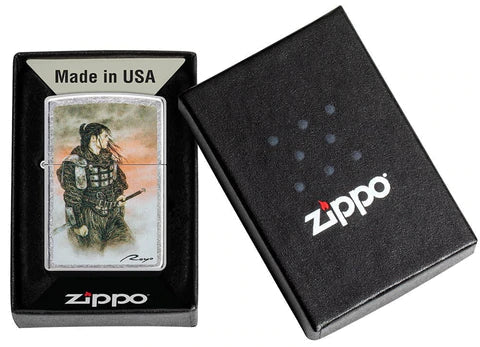 Zippo Lighter - Luis Royo Stoic Samurai Zippo Zippo   