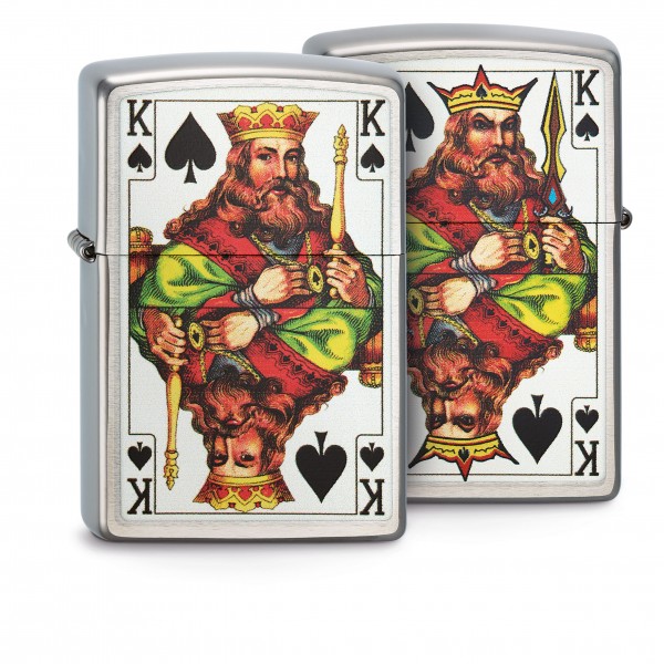 Zippo Lighter - 2 Sided King of Spade Zippo Zippo   