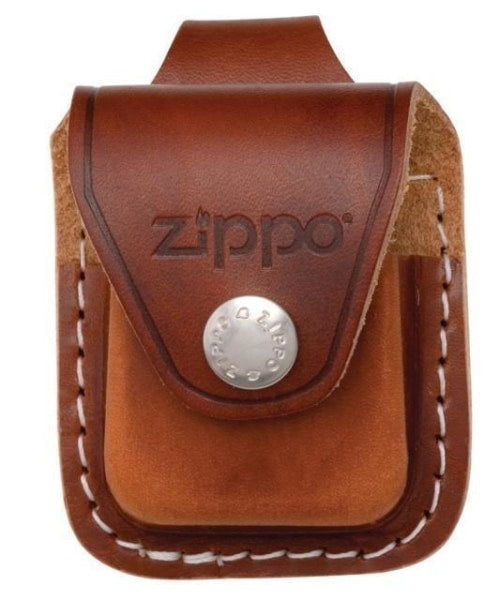 Zippo Brown Leather Lighter Pouch with Belt Loop Zippo Zippo   