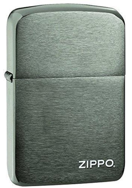 Zippo Lighter - 1941 Replica w/ Zippo logo on Black Ice Zippo Zippo   
