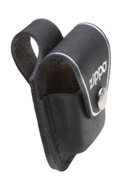 Zippo Lighter Black Leather Pouch with Loop Zippo Zippo   