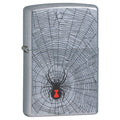 Zippo Lighter - Black Widow Street Chrome Zippo Zippo   