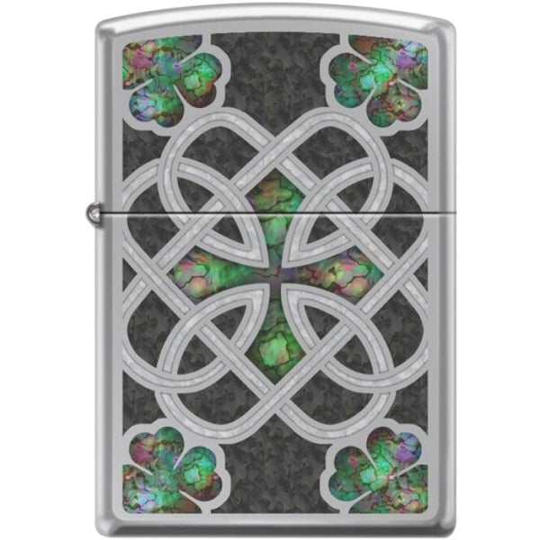 Zippo Lighter - Celtic Trinity Knot High Polish Chrome Zippo Zippo   