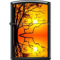 Zippo Lighter - Double Sunset Black Matte Zippo Zippo   