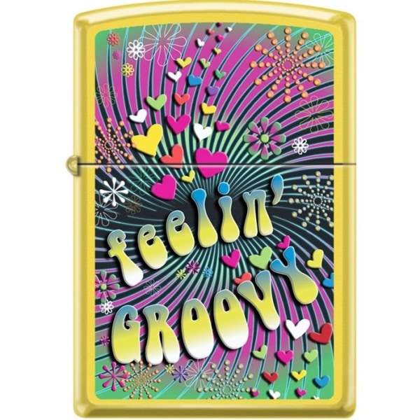 Zippo Lighter - Feelin' Groovy Lemon Zippo Zippo   