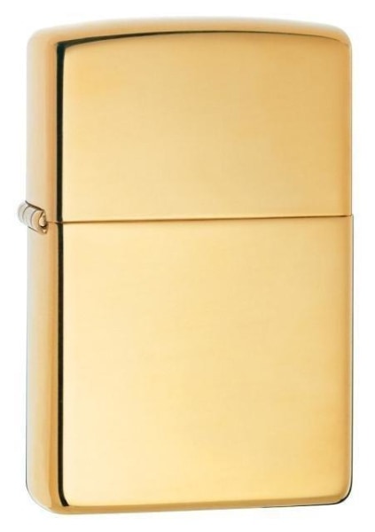 Zippo Lighter - High Polish Brass w/o Engraving Zippo Zippo   