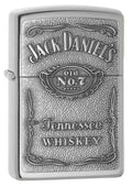 Zippo Lighter - Jack Daniel's Logo High Polish Chrome Zippo Zippo   
