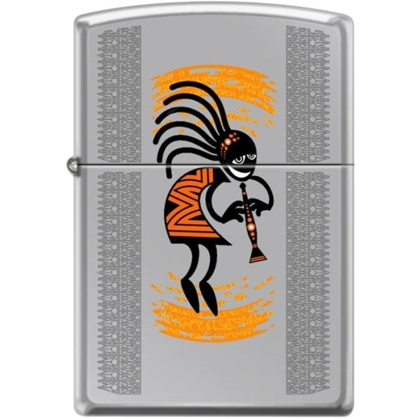 Zippo Lighter - Kokopelli High Polished Chrome Zippo Zippo   