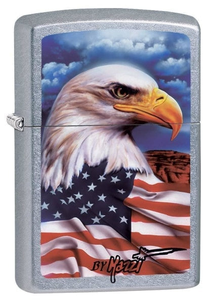 Zippo Lighter - Mazzi Freedom Watch Street Chrome Zippo Zippo   