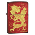 Zippo Lighter - Oriental Dragon Candy Apple Red Zippo Zippo   