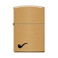 Zippo Lighter - Pipe Lighter Brushed Brass Zippo Zippo   
