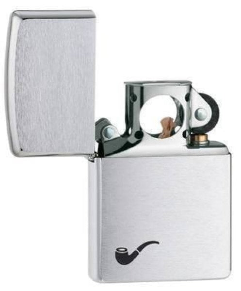 Zippo Lighter - Pipe Lighter Brushed Chrome Zippo Zippo   