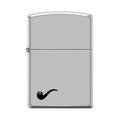 Zippo Lighter - Pipe Lighter Satin Chrome Zippo Zippo   