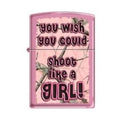 Zippo Lighter - Realtree Shoot Like a Girl Pink Matte Zippo Zippo   