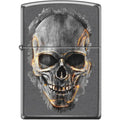 Zippo Lighter - Skull Gray Dusk Zippo Zippo   