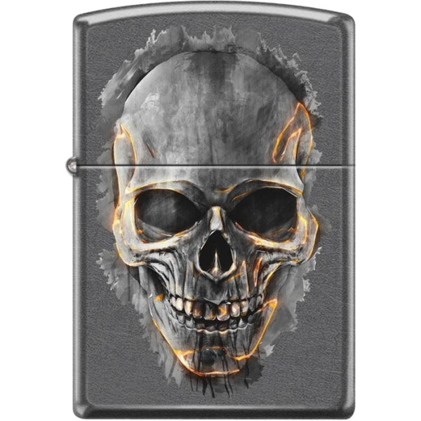 Zippo Lighter - Skull Gray Dusk Zippo Zippo   