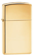 Zippo Lighter - Slim High Polish Brass Zippo Zippo   