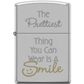 Zippo Lighter - The Prettiest Thing You Can Wear Satin Chrome Zippo Zippo   