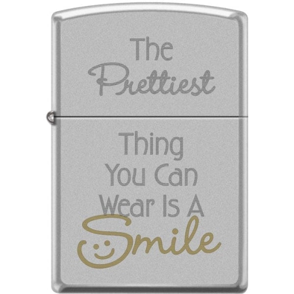 Zippo Lighter - The Prettiest Thing You Can Wear Satin Chrome Zippo Zippo   