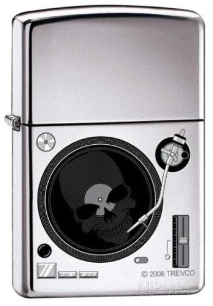 Zippo Lighter - Turntable High Polish Chrome Zippo Zippo   