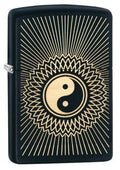 Zippo Lighter - Yin And Yang Black Matte Zippo Zippo   