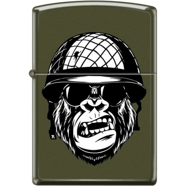 Zippo Lighter - You Want A Piece Of Me? Green Matte Zippo Zippo   