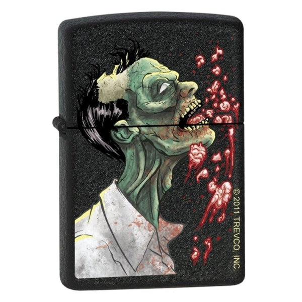 Zippo Lighter - Zombie Brains Black Crackle Zippo Zippo   