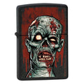 Zippo Lighter - Zombie Head Black Crackle Zippo Zippo   