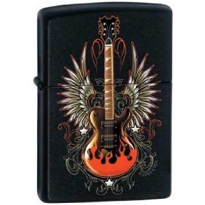 Zippo Lighter - Winged Guitar Zippo Zippo   