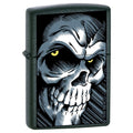 Zippo Lighter - Big Skull Black Matte Zippo Zippo   