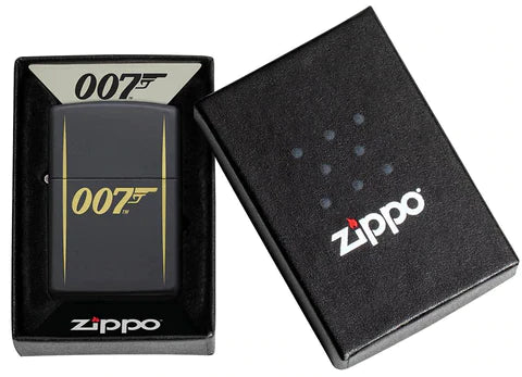 Zippo Lighter - James Bond 007 Black Matte Zippo Zippo   