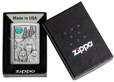 Zippo Lighter - Emblem Wolf Pack Zippo Zippo   